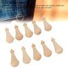 10 Pack With Rope Blank Wooden Pendant Mini Size Wooden Pendant Ornaments  Home Decoration