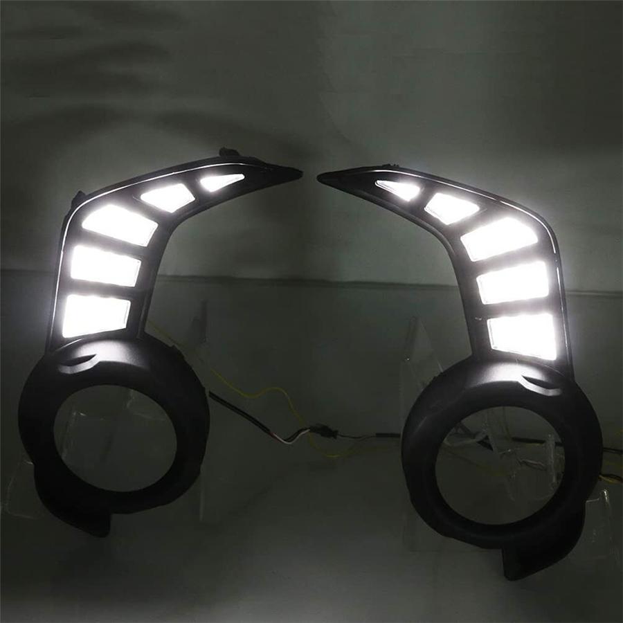 2x Светодиодный Дневной Ходовой Огонь Противотуманная Лампа Указатель Поворота Кабель Для Toyota 4Runner 14-22