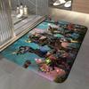 Game C-Classic Borderlands-Games Floor Mat Soft Flannel Entrance Door Mat Non Slip Absorbent Bathroom Bedroom Floor Rug