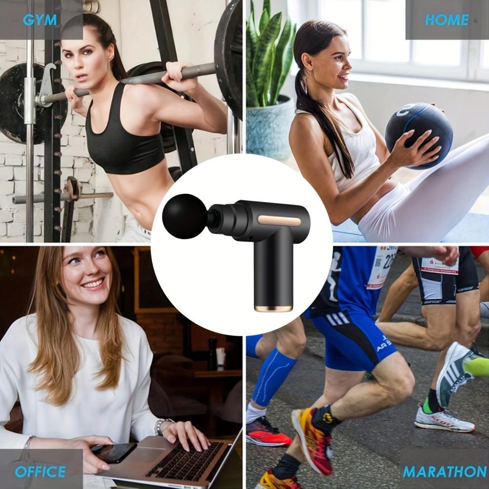 1pc Fascia Gun Muscle Massage Gun Deep Tissue Muscle Handheld Percussion Massager For Body Back And Neck Pain Ultra Compact Powered By High Torque Fat