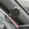 For 2015- Ford Mustang ABS Carbon Fiber A-Pillar Speaker Cover Trim Decor 2P