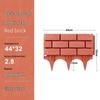 Thickened Plastic Imitation Brick Garden Fence for Courtyard and Vegetable Gardens