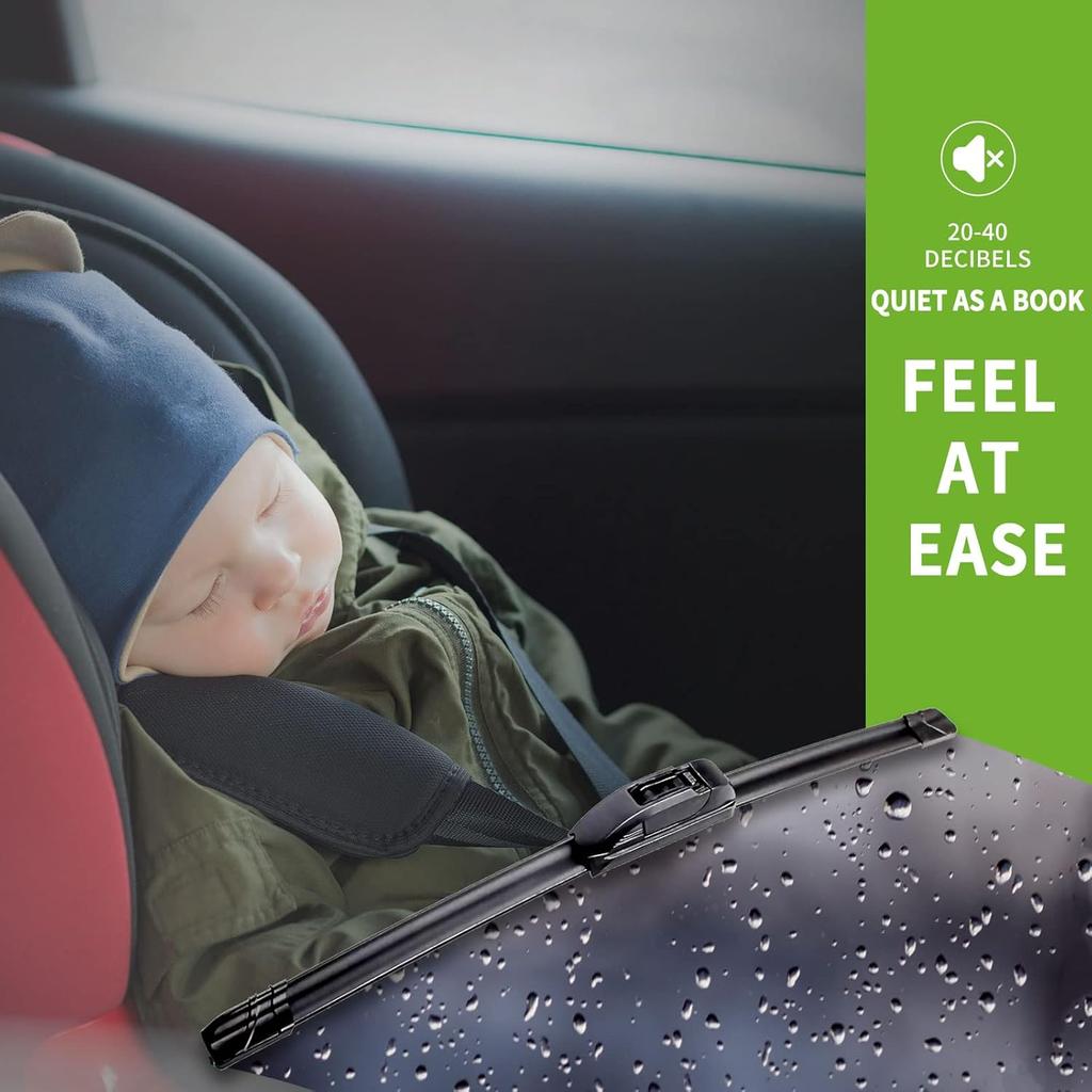 PARRATI® 24 Inch &19 Inch Of High Performance Premium All-Season Automotive Replacement Front Windshield Wiper Blades For BMW M3 328I M340I 335I