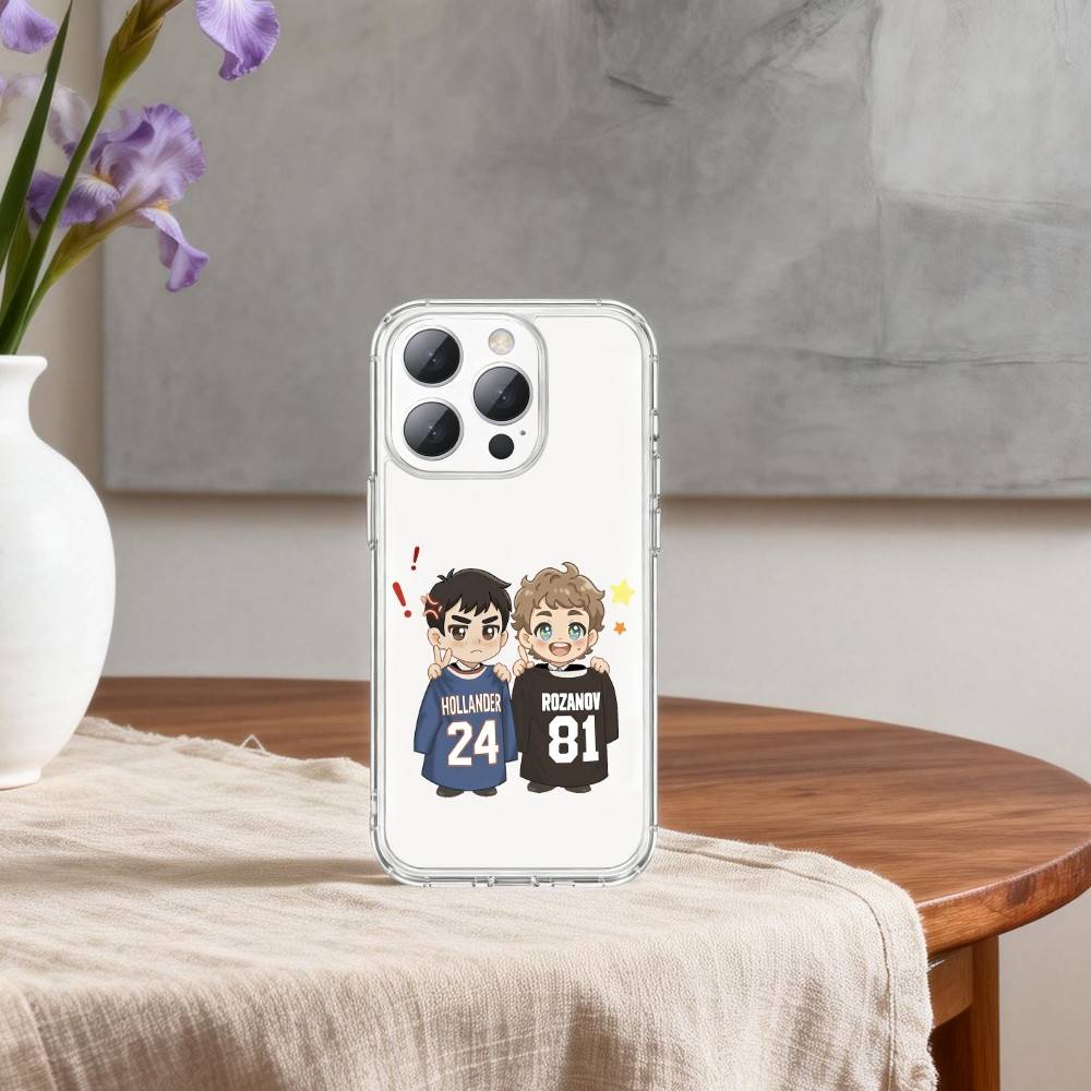 H-Нагретый Ледовый Хоккей R-Соперничество Чехол Для Телефона Для iPhone 17 16 15 14 13 12 11 Mini Pro Max Plus Прозрачный Чехол