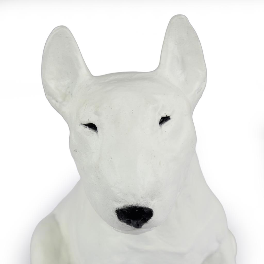Bull Terrier, Bully II - Dog Statue, Sitting Dog for Desk, Decoration for the Living Room of a Dog Lover by Art-Dog