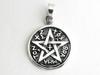 Pentagram Tetragrammaton Star Star Pendant Pendant Top Silver