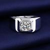 Imitation Mozzarella Diamond Simulation Diamond Ring Male Domineering Luxury Men's High Carbon Diamond One-carat Men's Ring