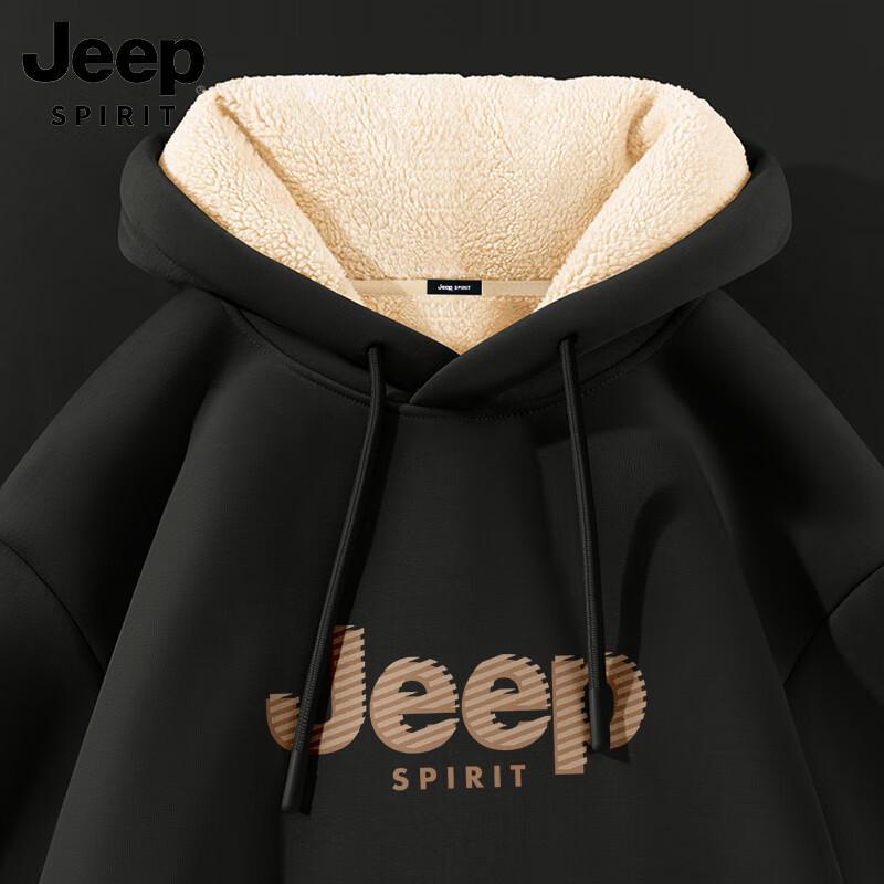 Мужская толстовка с капюшоном JEEP SPIRIT из плотного флиса с подкладкой