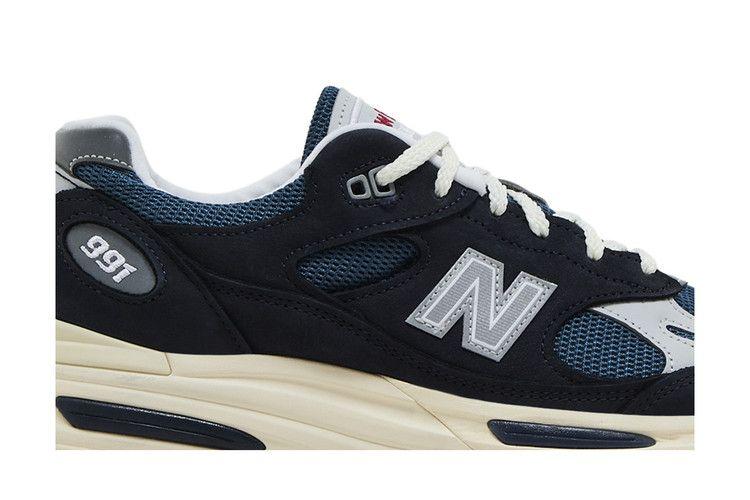 Мужские кроссовки New Balance 991v2 MiUK Vintage Navy Винтажный темно-синий/серый