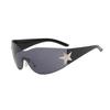 New Women'S Rimless Star Decoration Eyewear Integrated  Hot Girl Style Hip Hop Fashion Sunglasses Beach Party Eyeglasses