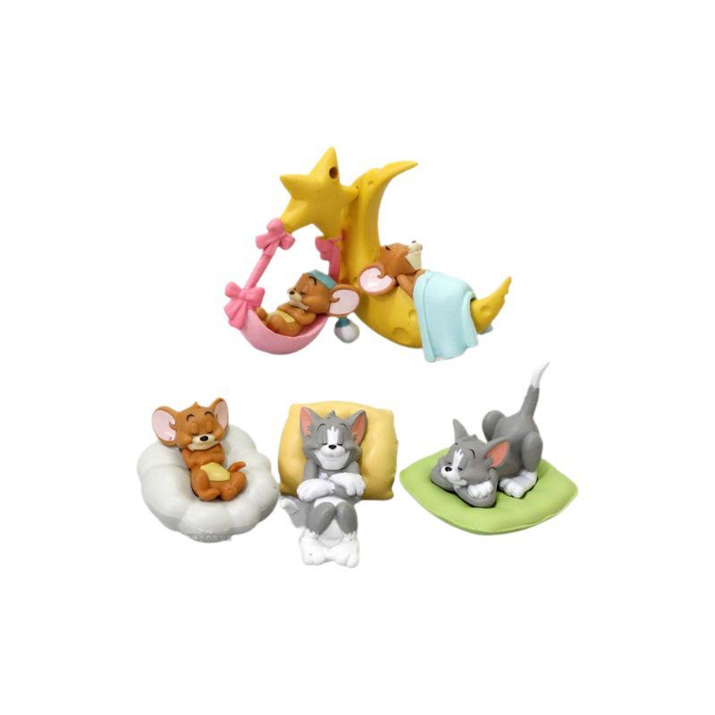 Tom and Jerry Figures: Tom Cat & Jerry Mouse Toy Model Cake Topper and Car Decoration