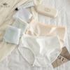 Women's Striped Briefs Simple Solid Color Panties Low Waist Underwear M-XL