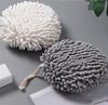 Towel Kitchen Bathroom Cloth On A String Grey Ball Hook