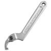 Multi-function Adjustable Hook Wrench, 19-51mm Rotating C-Pin Spanner, Hook Lock Nut Wrench, Moon-Shaped Wrench for Tightening and Loosening Lock Nuts