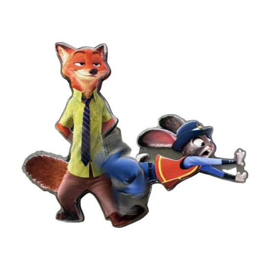 Вращающийся магнит на холодильник Лиса Кролик Акриловый Мультяшный Персонаж Животное Магнит на холодильник Украшение для дома Офиса Кухни Подарок для фанатов кино