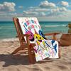 Ultra-Soft Beach Towel with Shark Theme,Ideal for Pool - Camping, Diving - Perfect Travel Essential, Vibrant Beach Towel.