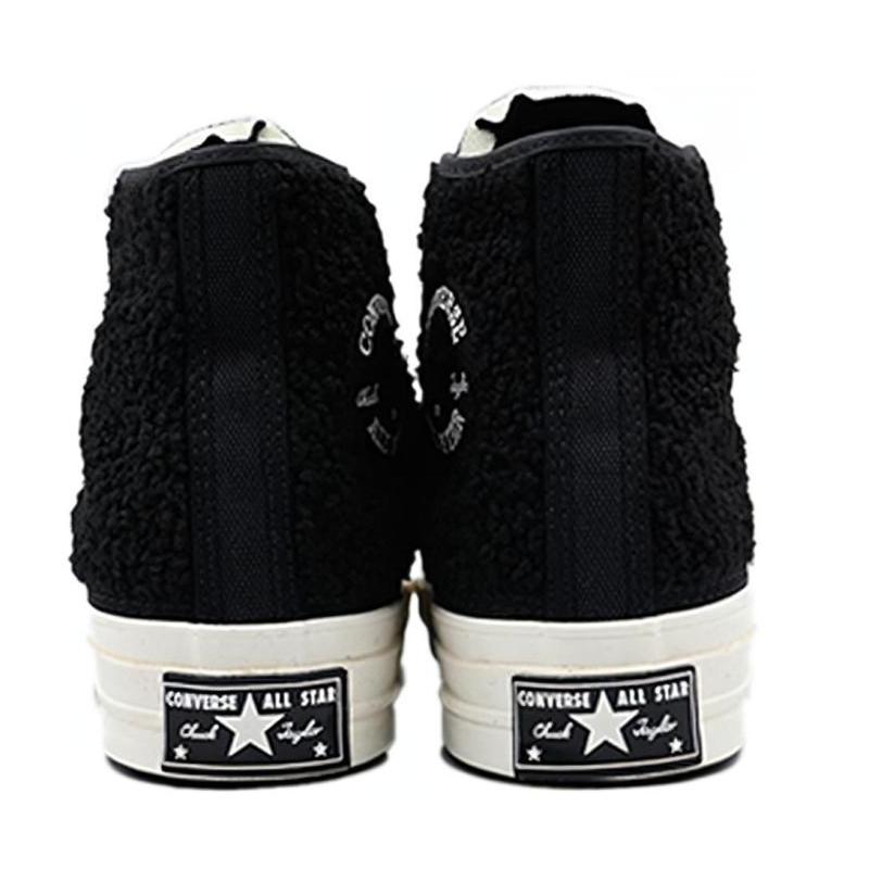 Converse Модные универсальные парусиновые кеды с высоким верхом 1970-х годов, унисекс, черные