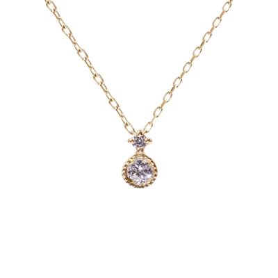 Бриллиантовое ожерелье из желтого золота Simple Jewelry K10 10K Gold [Shinyo] Женское