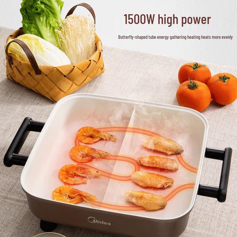 Midea 6L Dual-Flavor Electric Hot Pot & Grill
