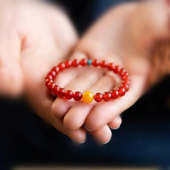 Модный хрустальный браслет 2025: Имитация агата и южный красный оригинальный подарок