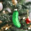3/1pcs Christmas Cucumber Pendant Glass Cucumber Hanging Ornaments Tree Decoration For Bedroom Living Room Craft Pendant Tags