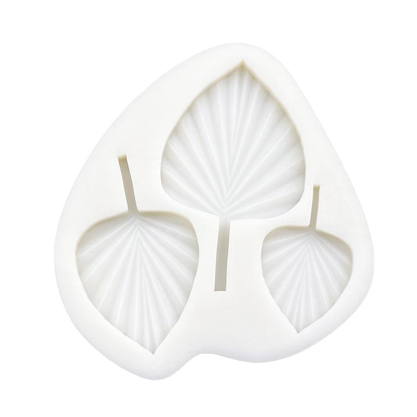 Силиконовая форма для сахарного ремесла в виде пальмового листа, инструменты из смолы, формы для выпечки кексов, инструменты для украшения тортов из помадки, силиконовые формы, кухонные принадлежности