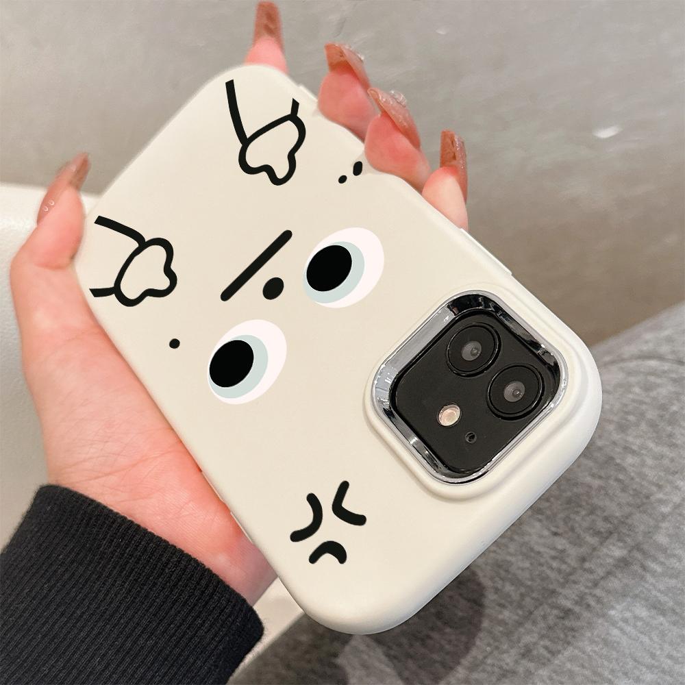 For Vivo V23 V25 V27 V29 V30 Y27S Y28 Y33S Y36 Infinix Hot30I Hot40 Tecno Spark20 Cartoon Black Cat Silver Edge Soft Liquid Silicone Protective Casing