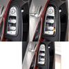 For Mercedes C Class W205 GLC C180 C200 Accessories Carbon Fiber Car Window Switch Armrest Panel Trim Car Styling Stickers