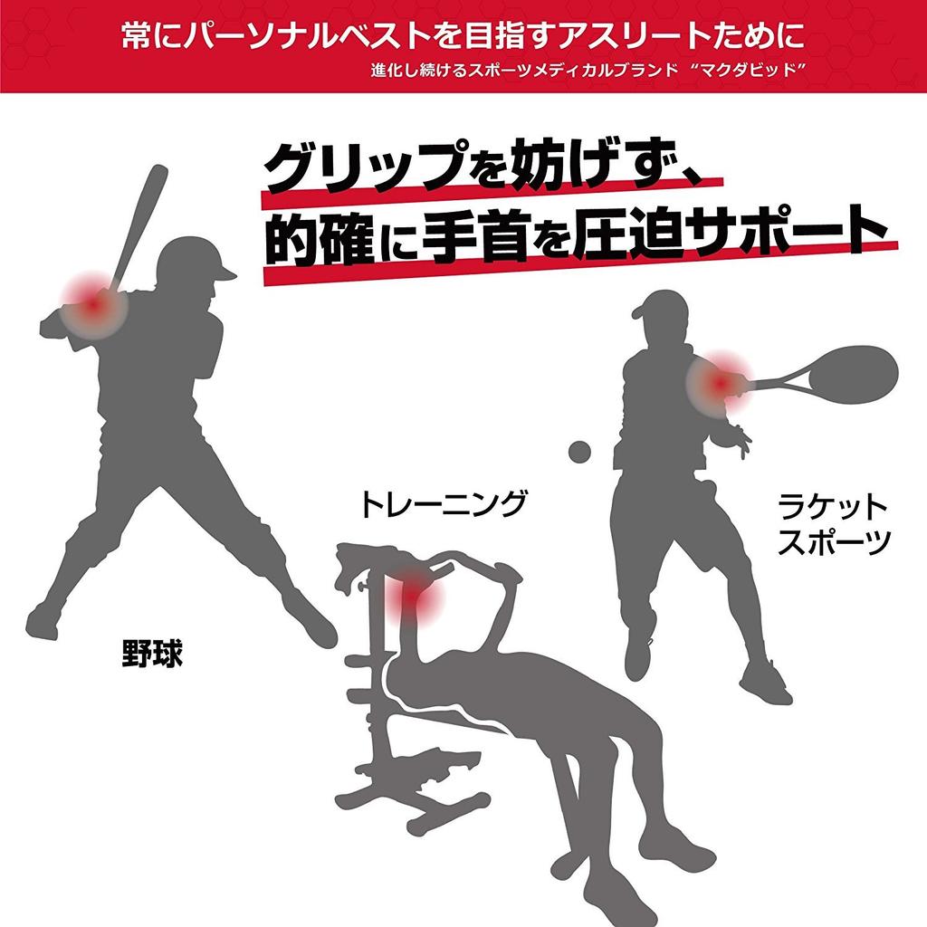 Tokyo Yakult Swallows Tetsuto Favorite McDavid Strap Wrist Support Sleeve Type Wrist Supporter Comfortable Easy Adjustment Suitable for Sports Medium