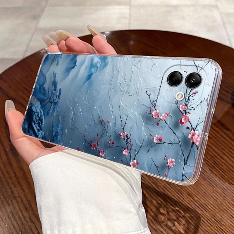 Для Samsung Galaxy A04e A04 Чехол Для Samsung A05 Чехол Samsung A07 4G Чехол Прозрачный Силиконовый Мягкий ТПУ Задняя Крышка Милый Чехол для Телефона с Кошкой