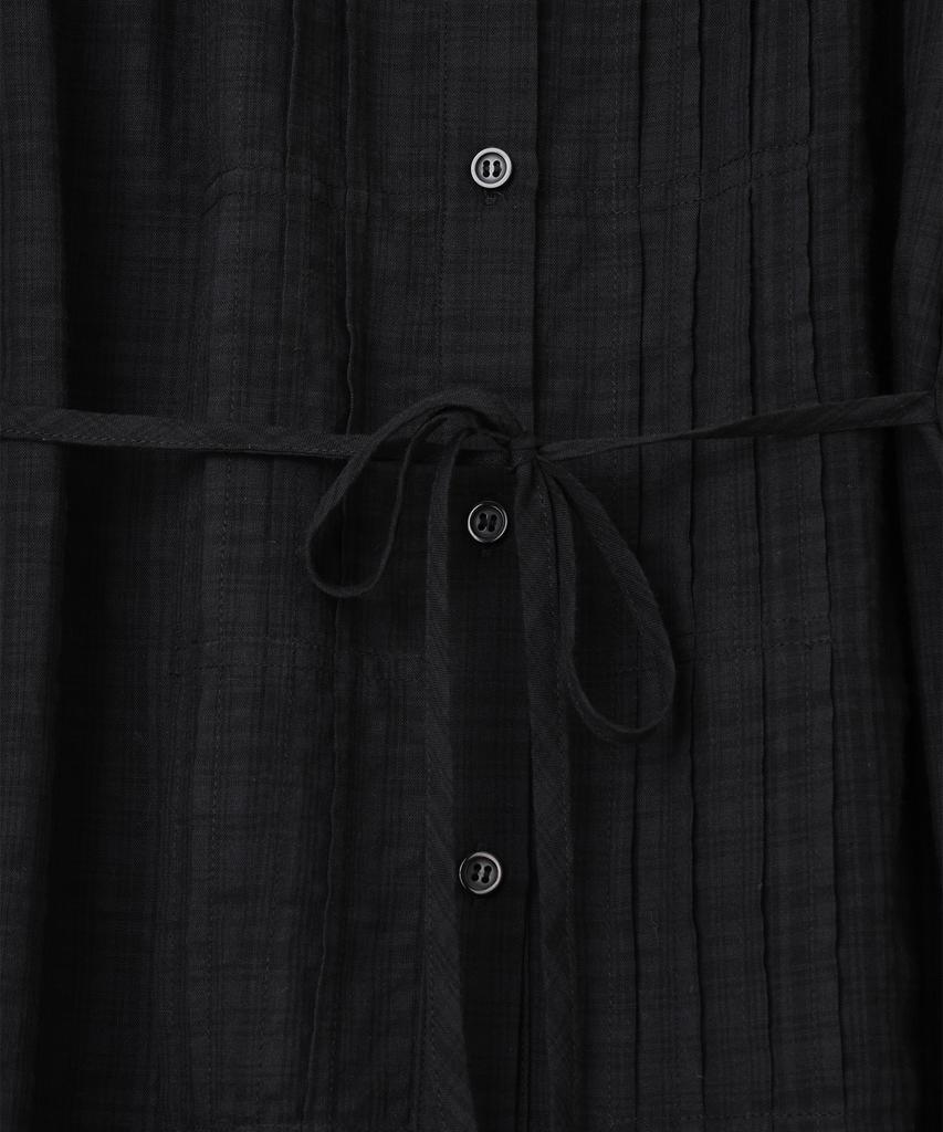 MILLO WOMEN Tuck Pleated Puff Blouse [Black]