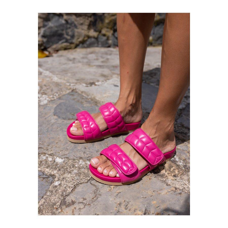 Женские летние повседневные тапочки из натуральной кожи