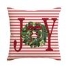 1Pc/4Pcs Christmas Pillow Cover, Black And Red Buffalo Plaid Celebration Christmas Tree Snowflake Decoration Sofa Cushion Cover
