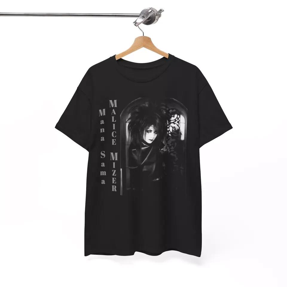 Футболка Mana Sama Malice Mizer, Moi Dix Mois, Visual Kei, Готическая Музыка, Унисекс Футболка