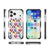 Кристальный чехол для мобильного телефона Apple 17ProMax с узором в виде сердца подходит для акрилового трехслойного чехла с цветным краем и воздушной подушкой, защищающего от падений.