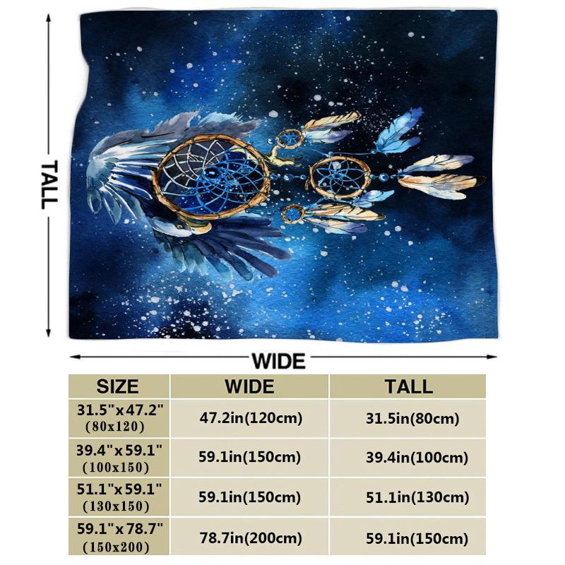 Printed Blanket Comfortable Soft Sofa Talk Blanket