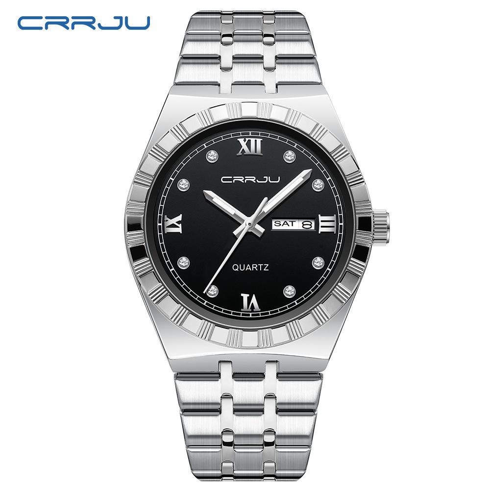 Man Watch Quartz Watch Luxury Waterproof Luminous Date Week Stainless Steel Mens Watch Male Relógios Masculino Reloj Hombre