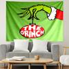 The Grinch Print Tapestry, Lightweight Wall Hanging, for Bedroom, Dorm, Living Room, Home Art Decor, Birthday Christmas Gift for Friends