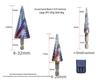 Промышленное спиральное коническое сверло с шестигранным хвостовиком – Многоразмерное, полностью шлифованное, для тяжелых условий