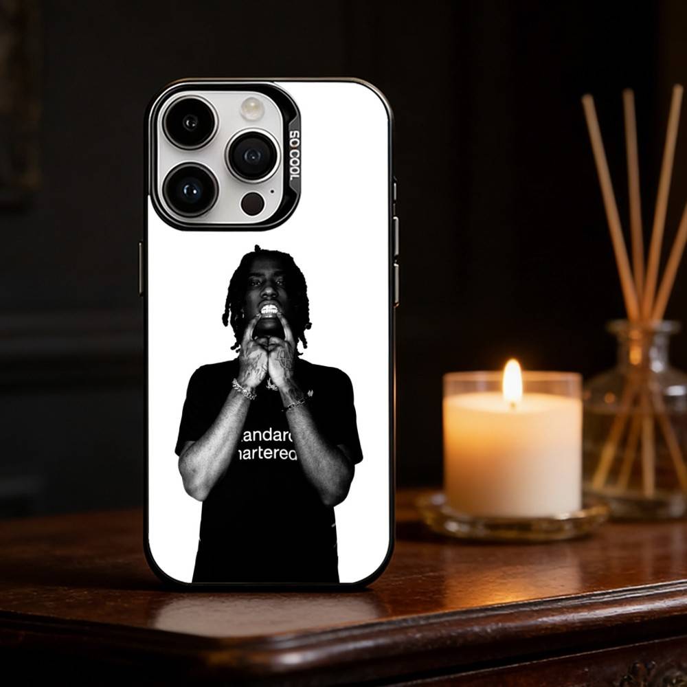 Чехол для телефона Rapper O-OsamaSon Цвет Серебристый Корпус Для IPhone 17 16 15 14 13 12 11 Pro Max Plus