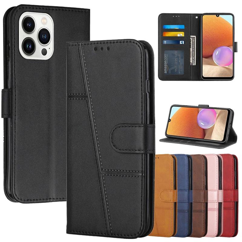 Кожаный чехол-книжка для Motorola MOTO G Play Power 2025 Stylus 2024 2023 2022 5G Магнитные чехлы Подставка Кошелек Чехол для телефона 2025