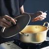 20 см Корейский стиль Желтый Алюминиевый горшок для лапши
