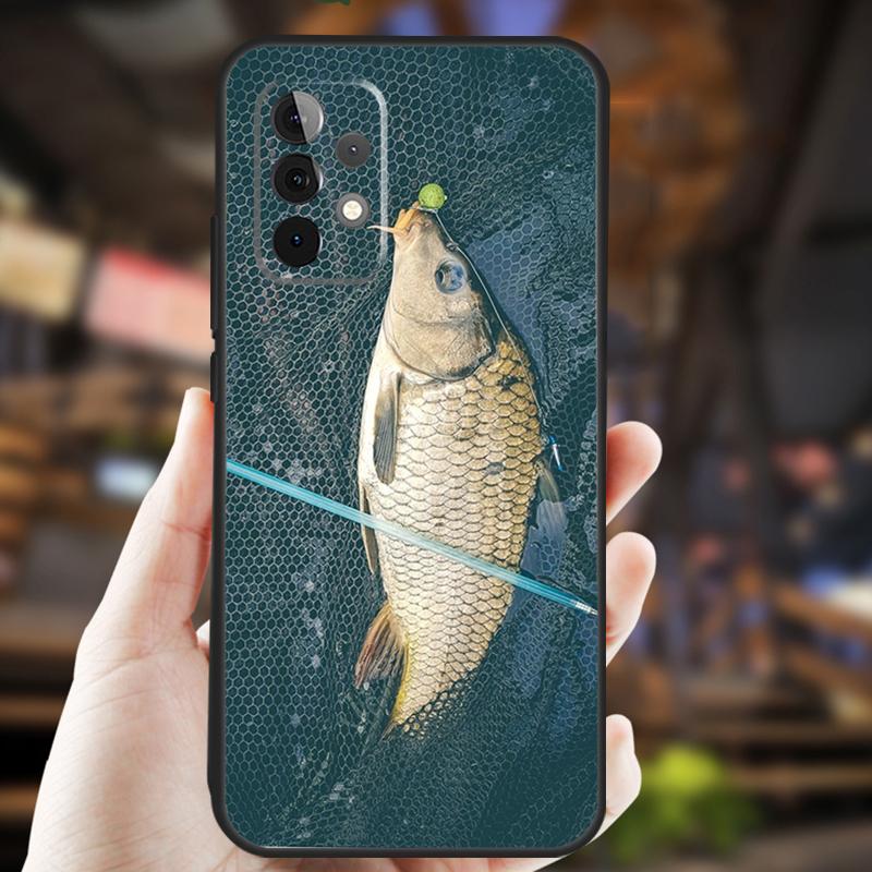 Carp Fishing Fish Case For Samsung Galaxy A34 A06 A05 A32 A16 A55 A36 A26 A54 A14 A22 A52 A35 A15 A53 A13 A56