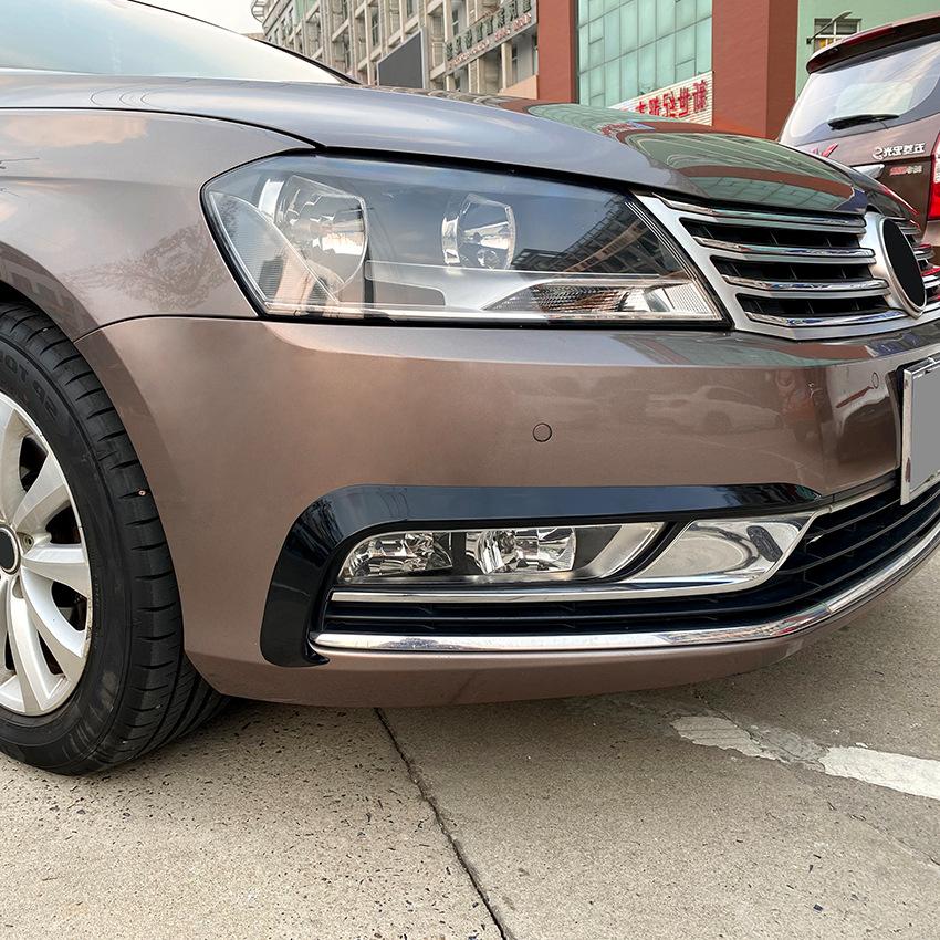 Передний бампер, противотуманная фара, решетка для VW Passat B7, седан, вариант 2011-2015, автомобильная литая полоса, украшение для противотуманной фары