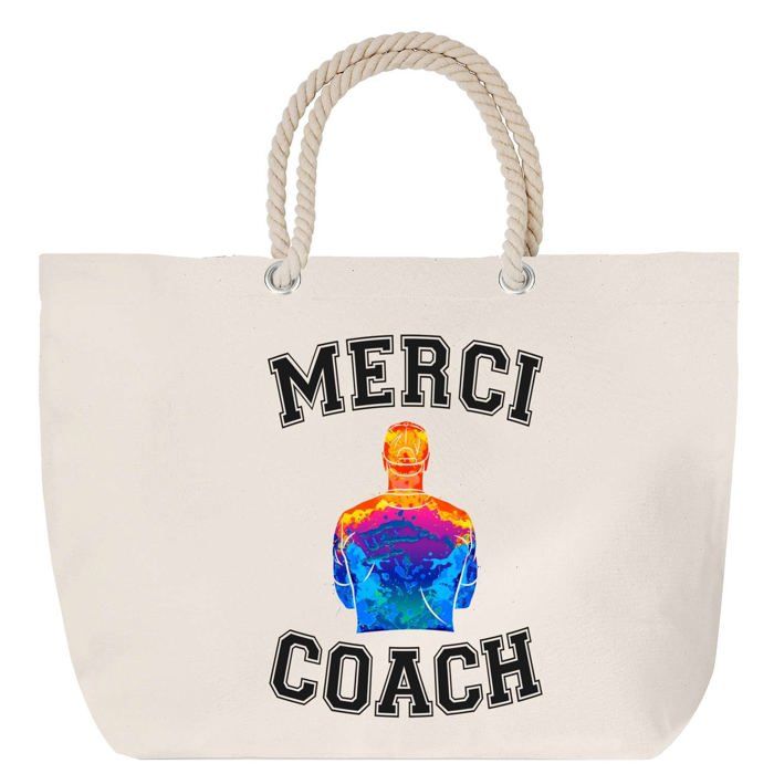 Sac de plage - PLANETEE - Anse corde - Coton - Multicolore - Personnalisable