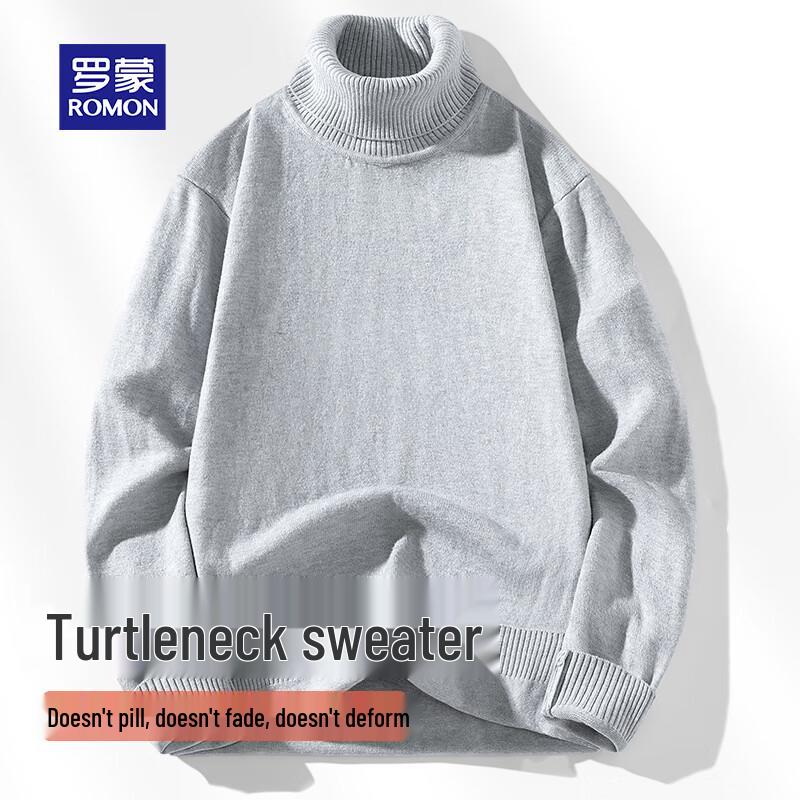 ROMON Men's Turtleneck Knit Sweater