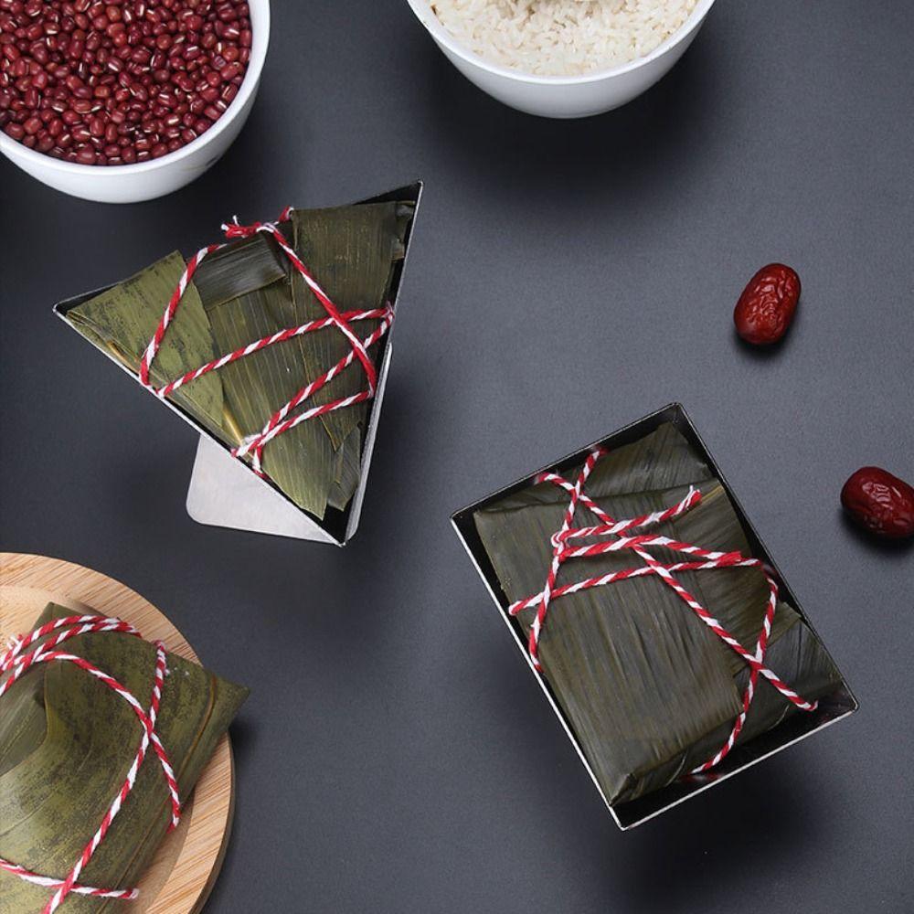 Triangle Rectangle Zongzi Mold Stainless Steel Rice Dumpling Making Tool Rice Ball Maker  Home Use