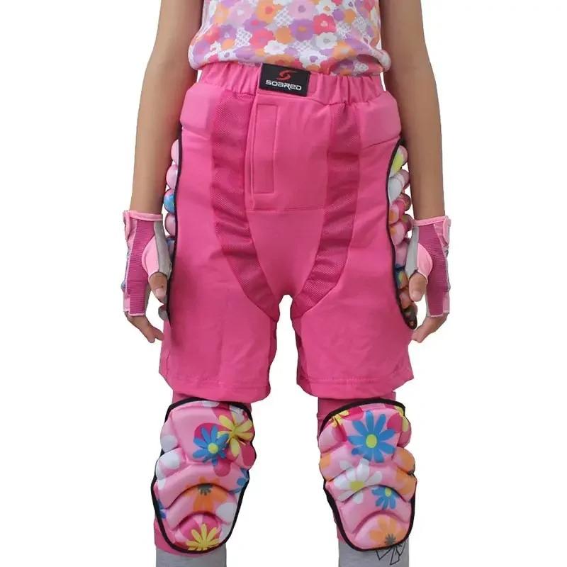 Kids 3D Protective Hip Pad EVA Short Pants Skiing Snowboard Skating Riding Protective Gear Drop Resistance Padded Protector