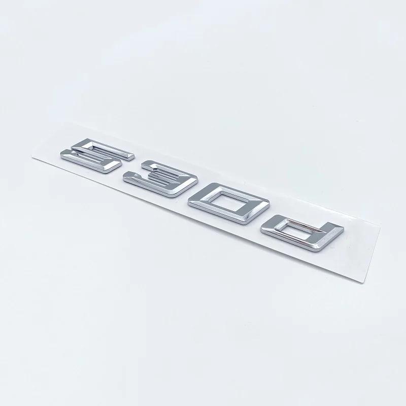 3D Новые Цифры Буквы для BMW 5 Серии E39 E60 E61 F10 F1 520d 523d 525d 530d 535d 540d ABS Эмблема G30 Наклейка на Багажник Автомобиля ut2