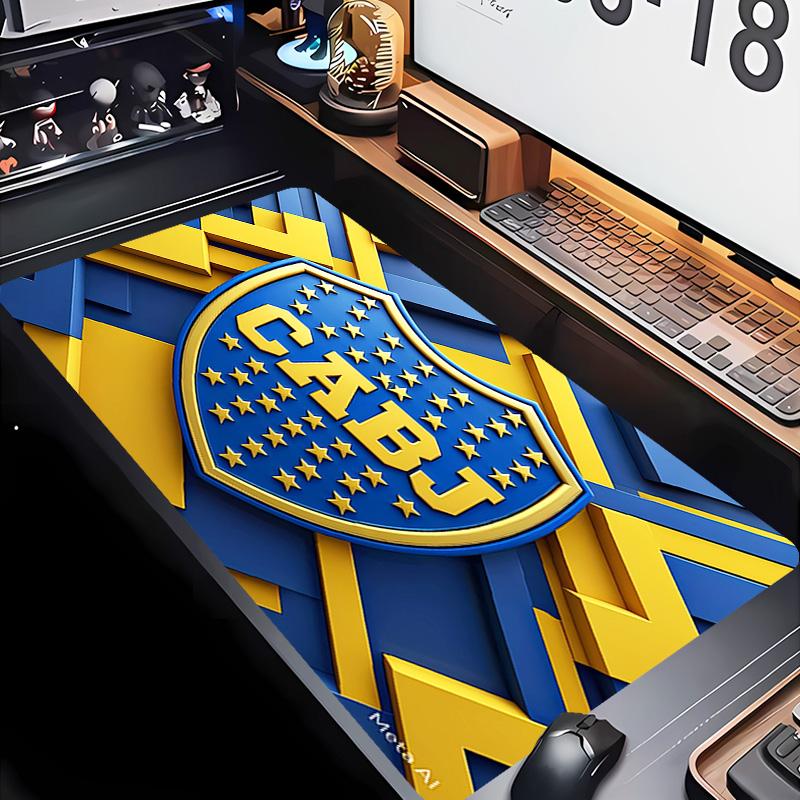 Club Atlético Boca Juniors Theme Premium Non-slip Mouse Pad with Stitched Edges,Durable Rubber Material,for Desktop & Gaming Great Gifts